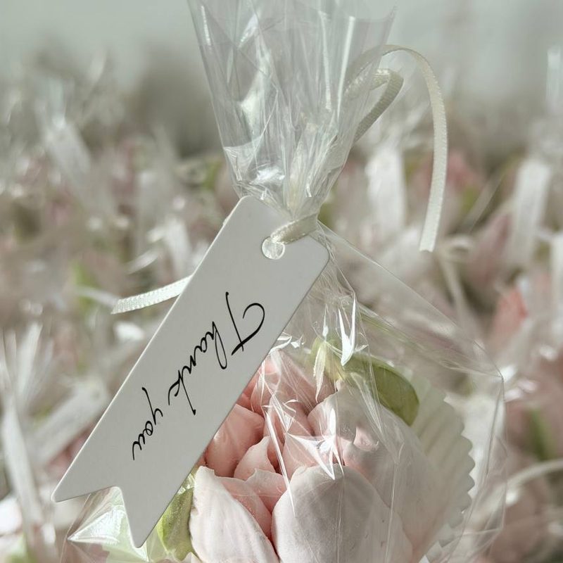 Individual Tulip Flower β handmade marshmallow flowers by Zefir Canada